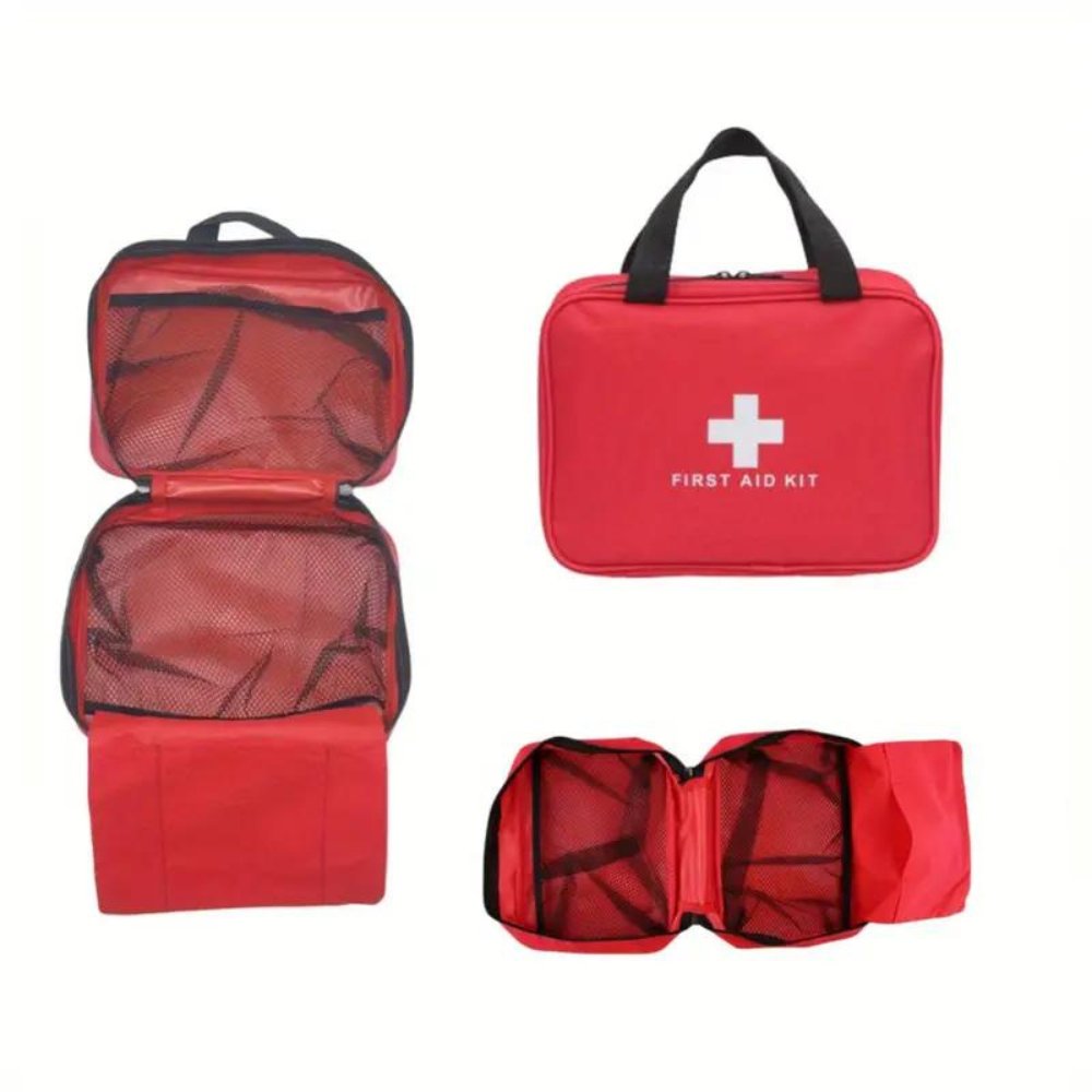 173pcs Large First Aid Kit: Portable Bag For Outdoor Hunting, Hiking, Camping And More - Including Emergency Supplies! - Ramixor