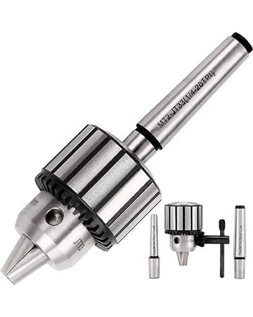 picture of a drill chuck in a white background