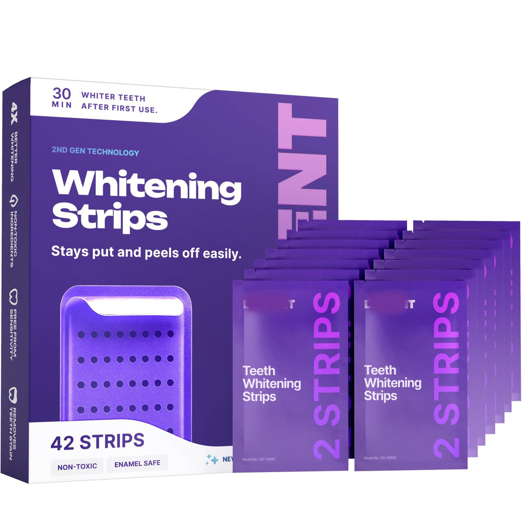 Dr Dent Purple Teeth Whitening Strips (42 Strips) - Ramixor