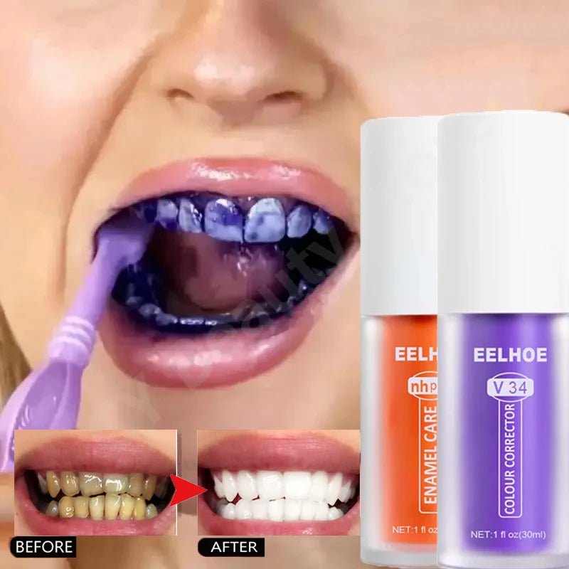 Orange & Purple Toothpaste for Enamel - Ramixor