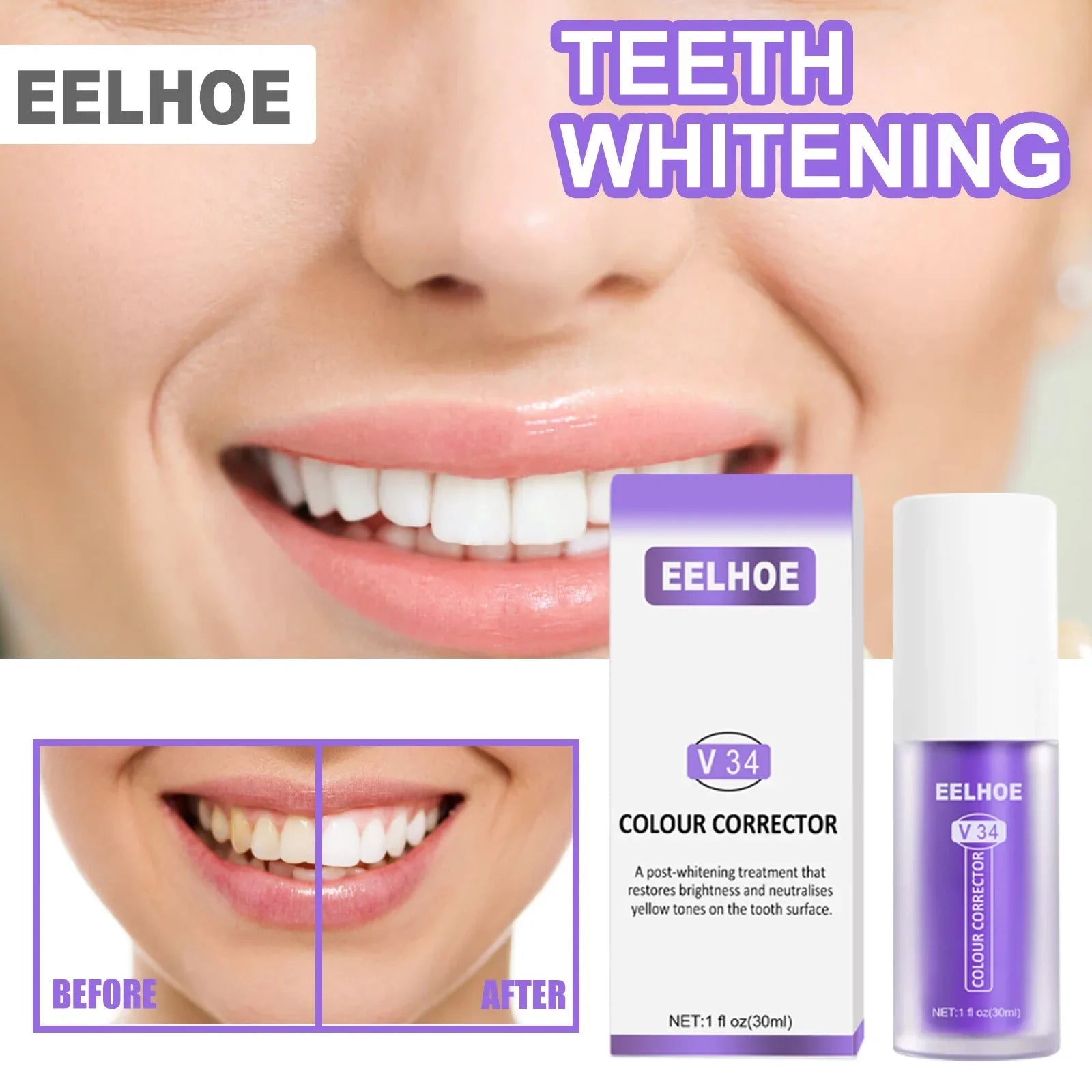 Orange & Purple Toothpaste for Enamel - Ramixor