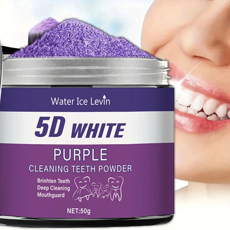 Purple Teeth Whitening Powder, Teeth Cleaning Powder - Ramixor
