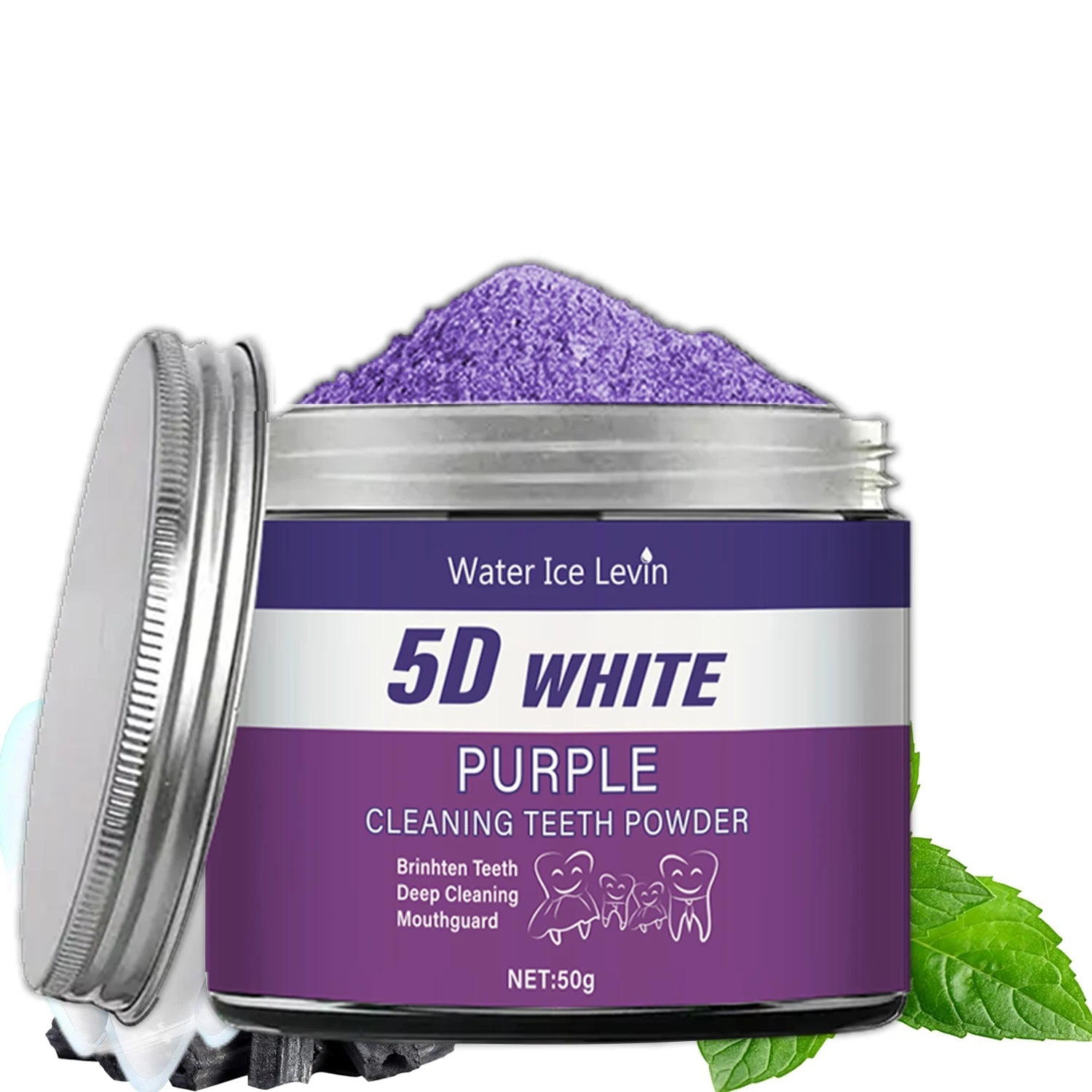 Purple Teeth Whitening Powder, Teeth Cleaning Powder - Ramixor