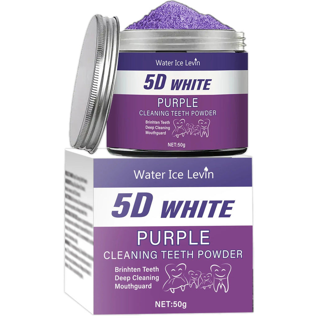 Purple Teeth Whitening Powder, Teeth Cleaning Powder - Ramixor