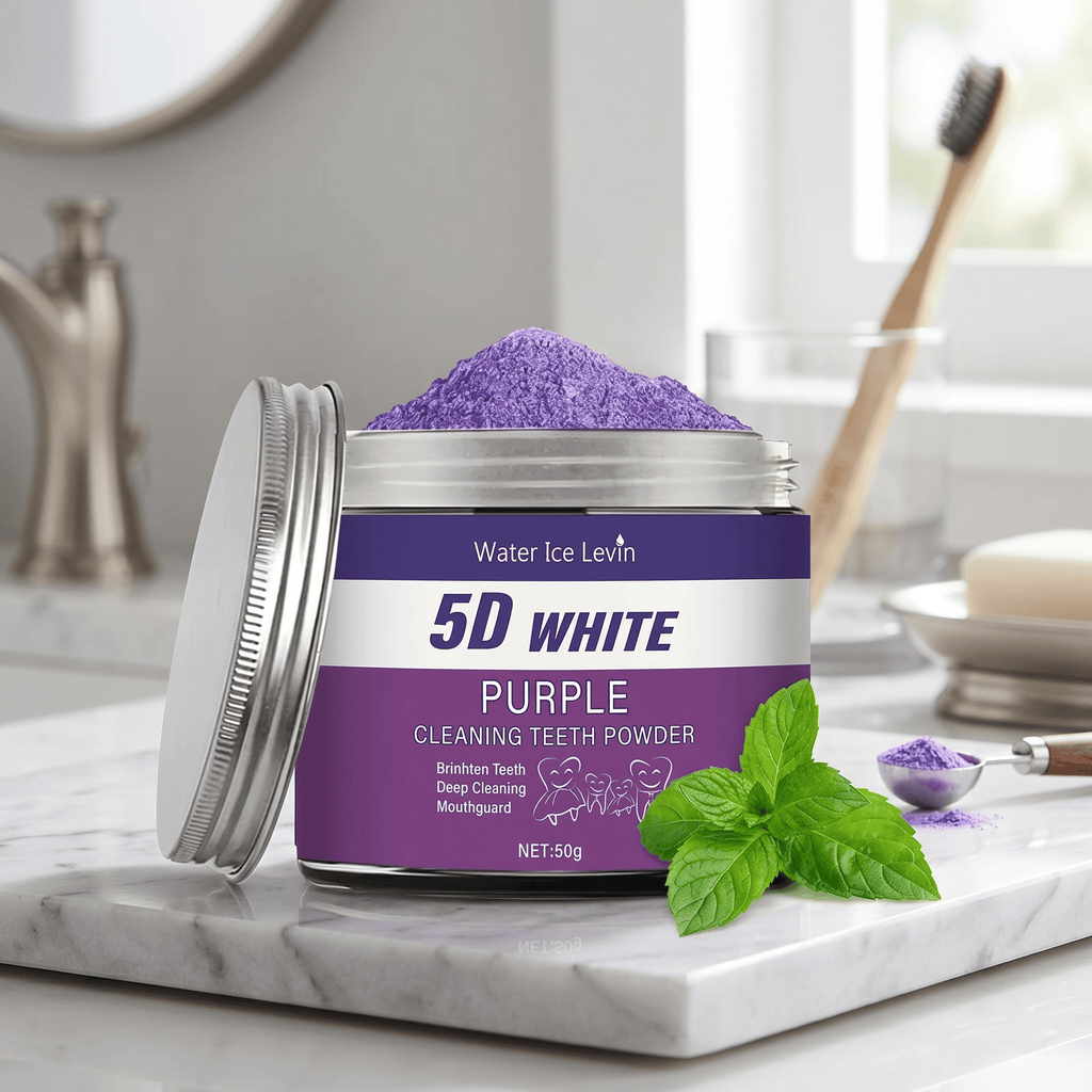 Purple Teeth Whitening Powder, Teeth Cleaning Powder - Ramixor
