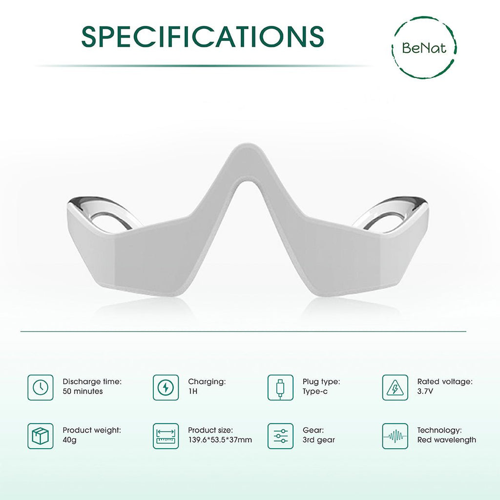 Under - Eye Red Light Therapy Skin Rejuvenation and Relaxation Massager - Ramixor