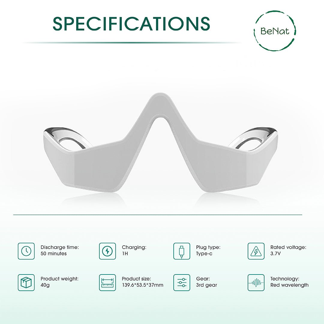 Under - Eye Red Light Therapy Skin Rejuvenation and Relaxation Massager - Ramixor