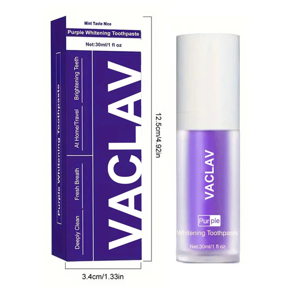 V34 Purple Toothpaste For Teeth Whitening - Ramixor