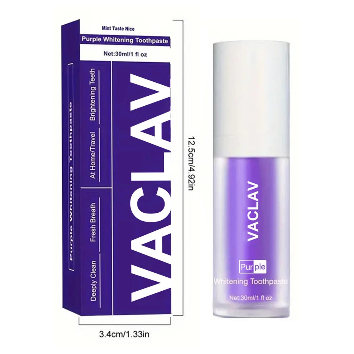 V34 Purple Toothpaste For Teeth Whitening - Ramixor