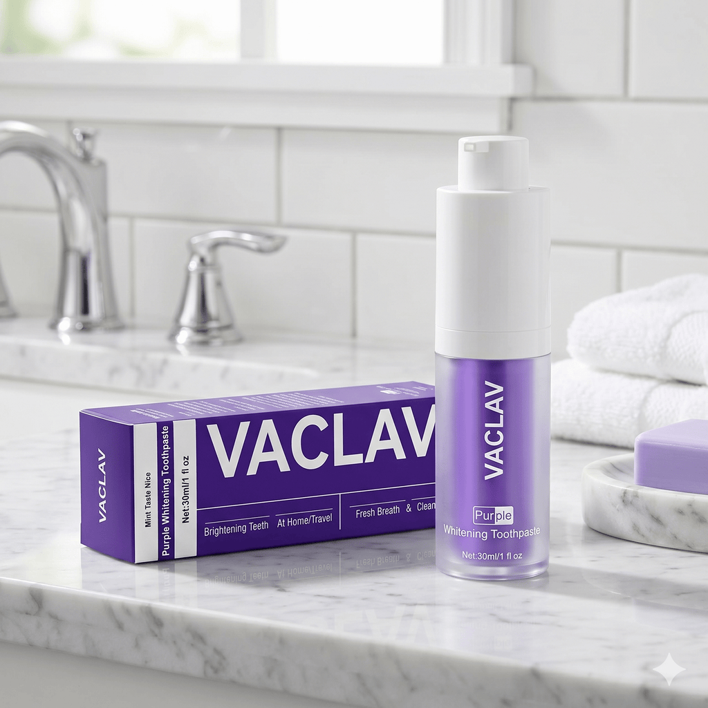 V34 Purple Toothpaste For Teeth Whitening - Ramixor