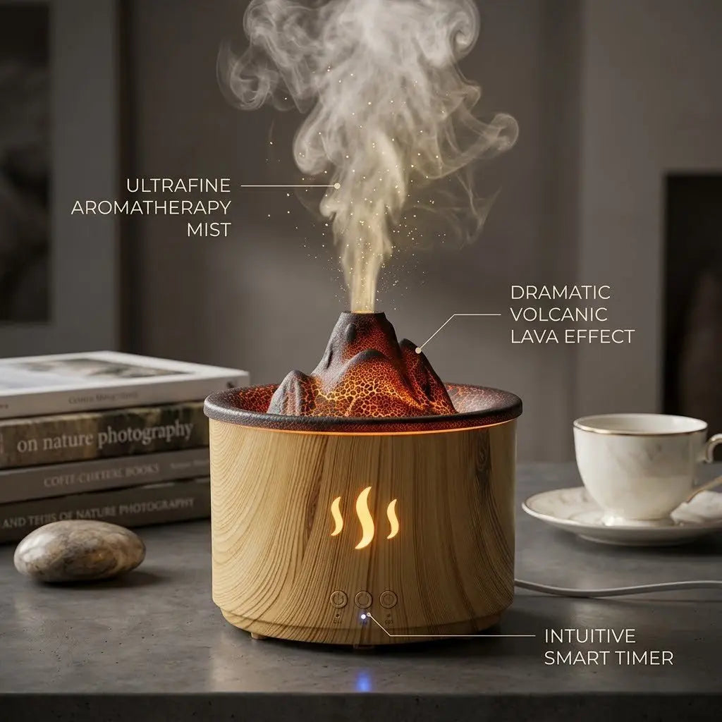Volcanic Humidifier with LED - Ramixor